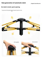 Tente de camping portable camouflage imperméable pour l'extérieur, abri de pique-nique en tissu Oxford, équipement de camping d'été, vente en gros directe usine