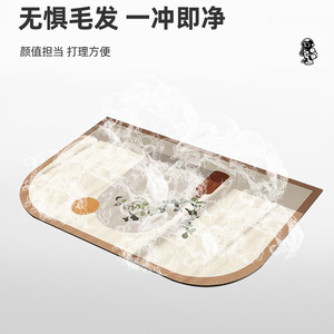 Tapis de bain en terre de diatomée 40x60cm 50x80cm 60x90cm Antidérapant Séchage rapide Pour salle de bain Cuisine Toilettes Tapis de porte - Product Image 3