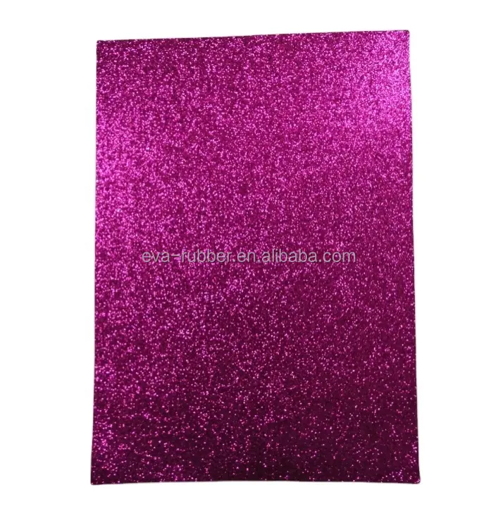 A4 50*70cm Sem Odor Não Tóxico Glitter Cor Artesanato Folha de Placa de Espuma EVA Multi Cores Glitter EVA Para Crianças DIY Artesanato