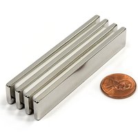 Aimant de barre plate de néodyme de Ndfeb 3mm pour industriel, aimant mince de blocs magnétiques de néodyme de barre de néodyme de 60x10x3mm N52