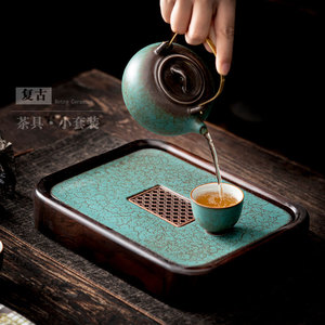 Shangyan Japanese Kung Fu <b>Tea</b> Set Retro Ceramic Teapot <b>Tea</b> Tray Teacups Complete Home Use Living Room <b>Tea</b> <b>Maker</b> - Product Image 3