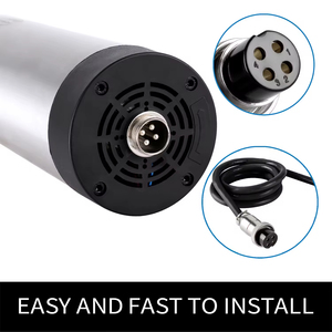 ชุดมอเตอร์แกนหมุน 100 มม. ER20 4 แบริ่ง 220V/380V ระบายความร้อนด้วยอากาศ 3KW พร้อมอินเวอร์เตอร์ VFD อุปกรณ์เสริมแกนหมุนสำหรับเครื่อง CNC Router - Product Image 2