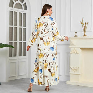 Vestidos Fábrica Venta caliente Cross Border Musulmán Oriente Medio Moda Vestidos de mujer Dubai Turquía Casual Ladies Robe Drees - Product Image 3