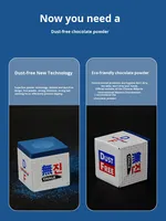 Boîte à craie de billard professionnelle sans poussière, bleu et blanc, pour billard chinois, petit et grand format, tête de billard, neuf, huileux, accessoires de table