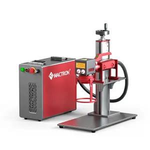 Band Hand Held Fiber Laser Marker 30W Fiber Laser-markering Machine Met De Lens Grootte