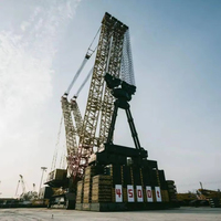 Grue sur chenilles robuste Quantum XGC88000, hauteur de levage maximale de 144 m pour le levage de dômes et de réservoirs de grande taille