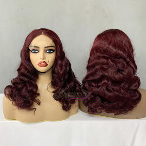 วิกผมแท้แบบลูกคลื่นขนาด 18 นิ้ว 5x5 แบบ Ocean Body Wave พร้อมเชือกผูกปิดผมแบบลูกคลื่นใหญ่ วิกผมเวียดนามแท้จากผู้ขายส่ง - Product Image 5