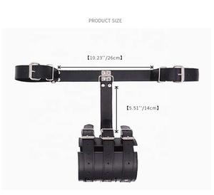 <span class=keywords><strong>BDSM</strong></span> <span class=keywords><strong>Bondage</strong></span> Leder Rücken Handschellen Set Sklaven gebündelt Feste Haltung Adult Games Sexspielzeug - Product Image 6