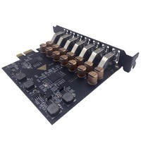 Carte d'extension PCI-E G-karve avec interface graphique, 7 ports USB 3.0 haute vitesse, alimentation 10A intégrée, pour ordinateurs de bureau