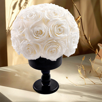 Rose éternelle en forme de champignon dans un vase, coffret cadeau pour la Saint-Valentin pour femmes