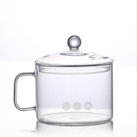 Youpin Aeofa — bol à nouilles instantanées avec couvercle, petit pot à soupe en verre résistant à la chaleur de grande capacité, pouvant être chauffante par un feu ouvert