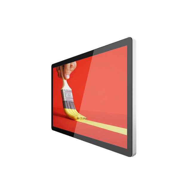 23.6 Inch Wall Mounted I3 Cpu All in One Touch Screen Advertising Lcd Display Kiosk