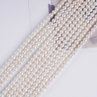 Perles d'eau douce naturelles rondes de 5-6 mm pour la fabrication de bijoux