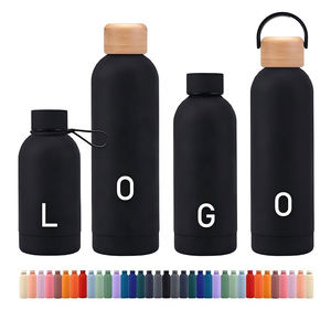 High Quality Drink Bottle Insulated Vacuum Black Metal <b>Flask</b> Bottle 500ml Waterbottle Stainless Steel Water Bottle Custom Logo - Product Image 1
