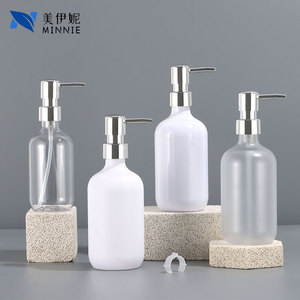 Botella con bomba Minnie de 500 ml, esmerilada, de PET, electrochapada, para loción, champú, gel de ducha y cosméticos. - Product Image 3