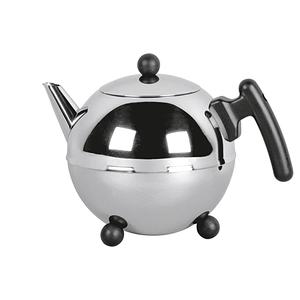 Bredemeijer Teekanne Duet Bella Ronde mit schwarzem Griff und Knöpfen 1,2 l - Product Image 1
