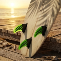 Ailerons de surf en fibre de verre alvéolée, simples/doubles, personnalisables, nouvelle couleur, haute qualité, vente en gros