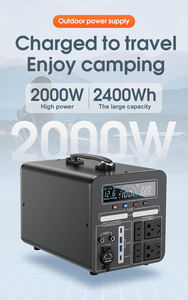 2000W 110V 220V 휴대용 전기 태양열 발전기 발전기 스테이션 태양 에너지 시스템 배터리