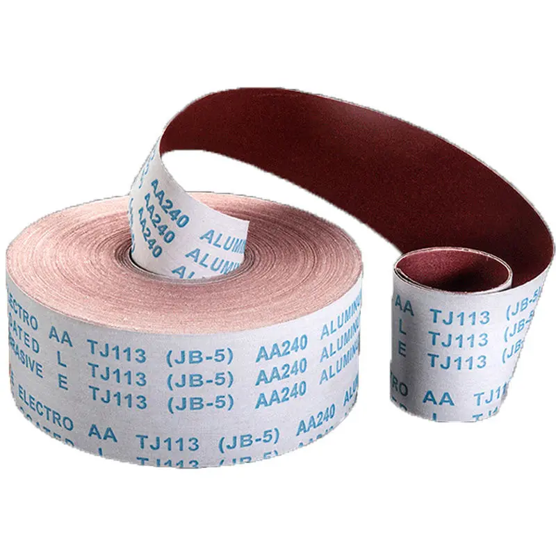 115mm * 65m large ponceuse bande abrasive rouleau de tissu abrasif rouleau de tissu abrasif jb-5 rouleau de papier abrasif