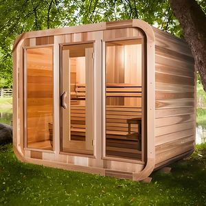 Concevoir et personnaliser les salles de sauna intérieur et extérieur infrarouge à vapeur, les tentes de sauna en bois de cèdre et les kits de sauna. - Product Image 2