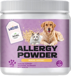 Poudre anti-allergique pour chiens et chats en marque propre, échantillon gratuit, complément alimentaire pour animaux de compagnie, enzymes digestives pour la santé digestive - Product Image 1