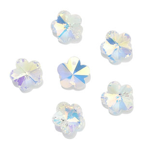 Colgante de flor de ciruela facetada de 14mm, cuentas de cristal para hacer joyas, abalorios hechos a mano para mujer, collar, pulsera, pendientes DIY - Product Image 5