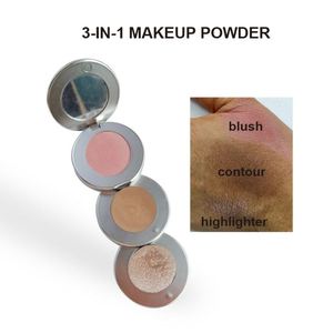 แป้งแต่งหน้า 3-in-1 แป้งฝุ่นสามชั้น บลัชออนไฮกลอส แผ่นแต่งหน้า 3 in 1 แป้งแต่งหน้าขายส่ง - Product Image 5