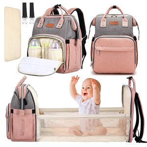 Mochila Maternidade Atacado de Fábrica, Bolsa de Fraldas Grande Capacidade com Trocador e Recursos de Cuidado para Bebês, Ganchos Atualizados - Product Image 3