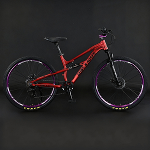 Nueva Bicicleta <span class=keywords><strong>de</strong></span> Montaña <span class=keywords><strong>Downhill</strong></span> <span class=keywords><strong>de</strong></span> 26 Pulgadas, Aleación <span class=keywords><strong>de</strong></span> Aluminio, Velocidad Variable, Suspensión Trasera, Frenos <span class=keywords><strong>de</strong></span> Disco, Amortiguación - Product Image 3