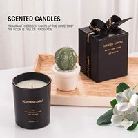 Fournisseur chinois de coffrets cadeaux de bougies parfumées de luxe personnalisées, 4 bougies parfumées, emballage en boîte magnétique