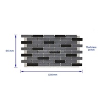 Nouveau panneau mural 3D en polyuréthane (PU) imitation brique, pour décoration intérieure et extérieure, style pierre de culture