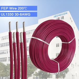 Filo di rame stagnato filo elettrico resistente ad alta temperatura FEP Automotive UL1330 12AWG - Product Image 2