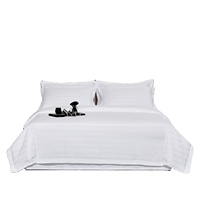 Ensemble de literie de style uni personnalisable, taille king, luxueux, 100% coton, pour hôtel