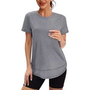 เสื้อออกกำลังกายแขนสั้นสำหรับผู้หญิงเสื้อ S-3XL ทันสมัยสำหรับฤดูใบไม้ผลิและฤดูร้อน - Product Image 4