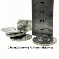 Jetons et pièces de monnaie pour jeux d'arcade Crane Claw de fabrication chinoise, en acier inoxydable personnalisé, taille mini, garantie 1 an, service OEM anglais