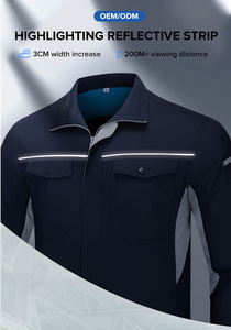 Men's Summer Quick-drying <strong>Work</strong> Jacket <strong>Top</strong>-Polyester &amp; Cotton Breathable &amp; Moisture Wicking Tooling Workshop <strong>Cover</strong> - Product Image 4