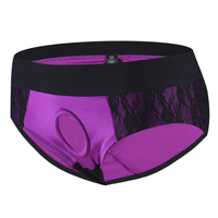 Harnais violet à sangle, 6 tailles, entrejambe ouvert, pour personnes transgenres, grande taille, culotte FTM avec anneau en O, pour emballage STP