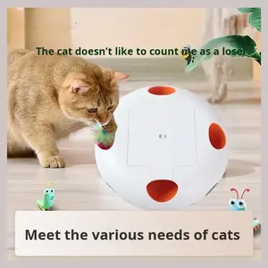 Nuevo Juguete Automático para Gatos de Interior, de ABS, con Plumas Naturales, para Esconderse <span class=keywords><strong>y</strong></span> Buscar, Interactivo, Recargable, Activado por Movimiento, para Aliviar la <span class=keywords><strong>Ansiedad</strong></span> - Product Image 3