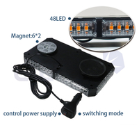 Nouvelle barre lumineuse LED stroboscopique mini magnétique pour toit, clignotante, de sécurité, d'avertissement d'urgence, étanche IP65, 12V DC