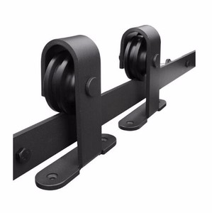<span class=keywords><strong>Puerta</strong></span> De Granero Foshan Xin Jianwei Estilo Vintage Negroherrajes Granero <span class=keywords><strong>Puerta</strong></span> <span class=keywords><strong>Corredera</strong></span> Tipo Granero Hardware Kit De <span class=keywords><strong>Riel</strong></span> De - Product Image 3