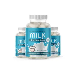 Wholesale Private Label Halal Vegan Minerals Calcium Candy Bear Whey Protein Gummies Bear For Kids Elderly Immune Supplement