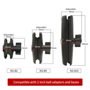 Para Go Pro bar Mount 1/4 Tornillo Teléfono Soporte de plástico Adaptador de bola Manillar Action Camera Mount y Stand para <span class=keywords><strong>gopro</strong></span> <span class=keywords><strong>Hero11</strong></span> 10 9 - Product Image 6