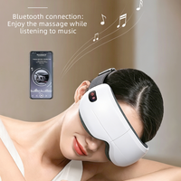 Masseur oculaire à compression d'air BISD avec chaleur et musique, masque anti-fatigue pour les yeux, soulagement des maux de tête, Bluetooth rechargeable 1200mAh Type-C