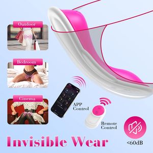 กางเกงในราคาถูก ผ้าอนามัย เครื่องสั่นแบบสวมใส่ 9 ระดับความถี่ ควบคุมผ่านแอพ กระตุ้นคลิตอริส เครื่องสั่นสำหรับคู่รัก ขายส่งของเล่นทางเพศ - Product Image 4