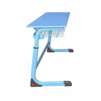 Ensemble de bureau et chaise d'école réglables, structure métallique durable, mobilier d'étude pour étudiants, pour la maison, le bureau, la salle de classe