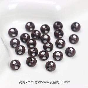 Bright Red Alloy Four Way Spacer <b>Beads</b> Colored Painted Millet <b>Beads</b> For DIY Jewelry Necklace Bracelet Making Accessories - Product Image 2