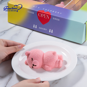 มัฟฟิน<span class=keywords><strong>ชีส</strong></span><span class=keywords><strong>เค้ก</strong></span>สตรอเบอร์รี่แช่แข็ง Gateau a la Fraise Gateau au Chocolat et Crème <span class=keywords><strong>ร้าน</strong></span>กาแฟขนมหวานจัดส่งที่รวดเร็ว - Product Image 2