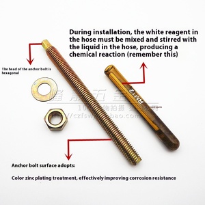 มาตรฐาน GB เหล็กยึดหัว HEX HEAD มาตรฐาน ISO ชุบสังกะสีขยายอาคารลวด M8 M30ขนาด - Product Image 2