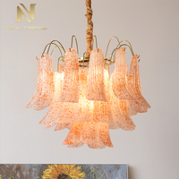 Lustres de style post-moderne pour la maison, en verre de Murano, pour hall d'hôtel, lustre moderne suspendu pour intérieur