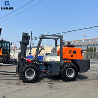 Chariot élévateur tout-terrain japonais, 5t 6 tonnes 4x4, chariot élévateur tout-terrain pour charges lourdes